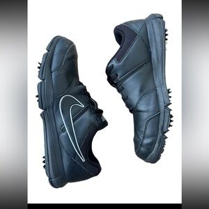 Men's Black/Silver Nike Duarasport 4 Golf Shoes 844551-001 Size 8 W